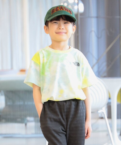 こども ビームス（コドモビームス）の「THE NORTH FACE / キッズ ショートスリーブ ノベルティ ビッグルート Tシャツ 2026SS（130～160cm）ノースフェイス タイダイ 通園 通学 カジュアル ユニセックス 男女兼用（Tシャツ/カットソー・キッズ・パープル系その他2/イエロー系その他2/グレー・130/160/150/140）」の7枚目の写真