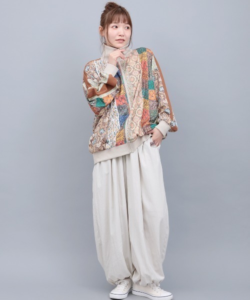 チチカカ(チチカカ)の「ウ゛ィンテージナイロンギャザーパンツ(その他パンツ・レディース・グレー/カーキ/ブラック・FREE)」の5枚目の写真