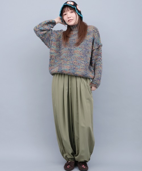 チチカカ(チチカカ)の「ウ゛ィンテージナイロンギャザーパンツ(その他パンツ・レディース・グレー/カーキ/ブラック・FREE)」の6枚目の写真