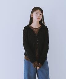 KBF | クロシェレースニットシャツ(ニット/セーター)
