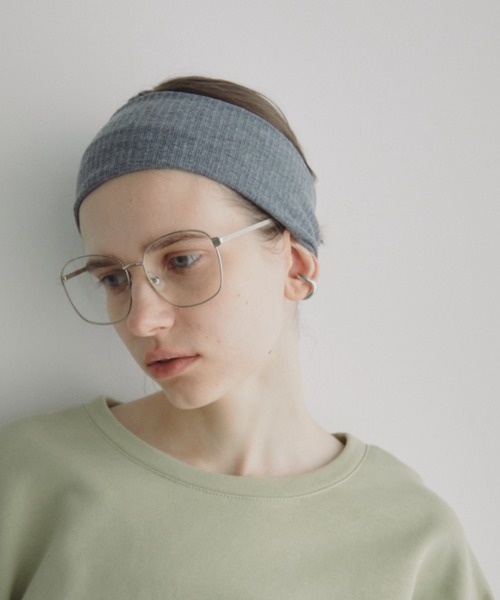 Auntie Rosa Holiday（アンティローザホリデー）の「リブワイドヘアターバン（ヘアバンド・レディース・グレー/ブラック/キャメル・FREE）」の5枚目の写真