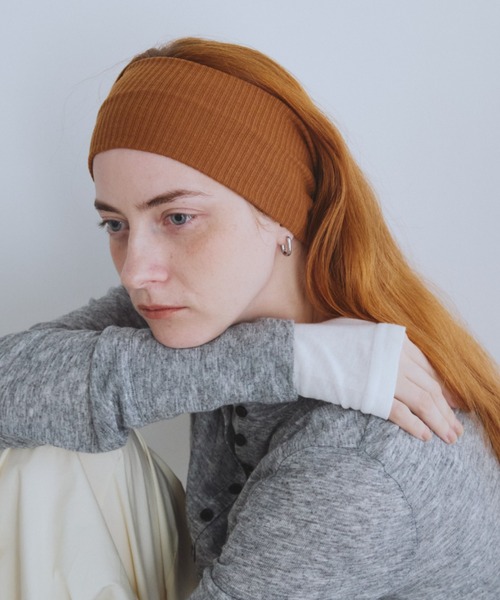 Auntie Rosa Holiday（アンティローザホリデー）の「リブワイドヘアターバン（ヘアバンド・レディース・グレー/ブラック/キャメル・FREE）」の15枚目の写真