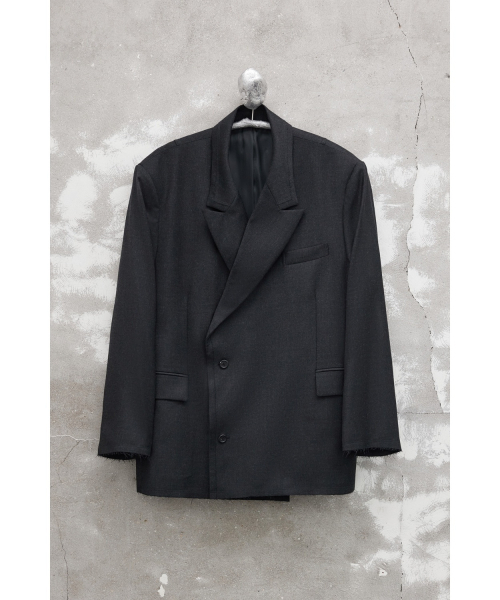 YOUTH（ユース）の「Oversized Double Breasted Jacket - Charcoal Grey（テーラードジャケット・レディース・その他・MEDIUM/SMALL）」の3枚目の写真