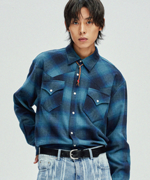 KND（ケイエヌディ）の「フランネルチェックウエスタンシャツパシフィック（シャツ/ブラウス）」