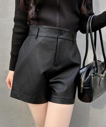 INGNI | フェイクレザーショートパンツ／A(その他パンツ)