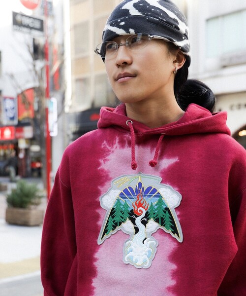TOKYO CULTUART by BEAMS(トウキョウカルチャートバイビームス)の「Kads MIIDA(三井田一成) × 野坂稔和 / タイダイ Hoodie(パーカー・レディース・レッド/ブルー・MEDIUM/LARGE)」の15枚目の写真