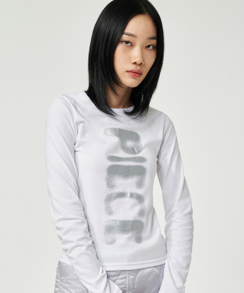 PIECEMAKER(ピースメーカー)の「CONTRAST LIGHT LS (WHITE)(Tシャツ/カットソー・レディース・その他・FREE)」の2枚目の写真