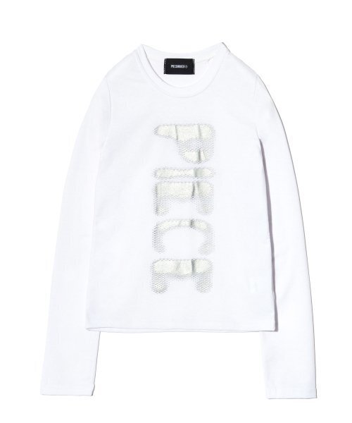 PIECEMAKER(ピースメーカー)の「CONTRAST LIGHT LS (WHITE)(Tシャツ/カットソー・レディース・その他・FREE)」の3枚目の写真