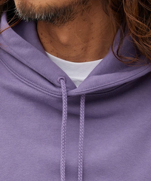 PLEASURES（プレジャー）の「PLEASURES/プレジャーズ SCRAWL HOODIE ヘビーウェイト プルオーバーパーカー 2026年春夏（パーカー・メンズ・パープル・XL/M/L）」の4枚目の写真