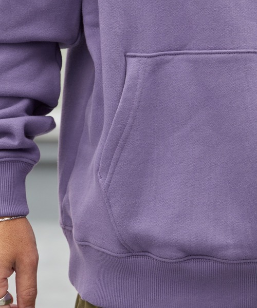 PLEASURES（プレジャー）の「PLEASURES/プレジャーズ SCRAWL HOODIE ヘビーウェイト プルオーバーパーカー 2026年春夏（パーカー・メンズ・パープル・XL/M/L）」の6枚目の写真