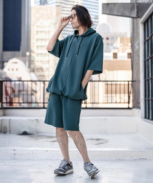 CAMBIO(カンビオ)の「mp14527-Lyocell Blend Lightweight Cardboard Knit Short Pants ショートパンツ(S65526cmb)(その他パンツ・メンズ・ブラック/ダークブルー/チャコール/キナリ・S/M/L)」の9枚目の写真