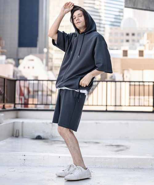 CAMBIO(カンビオ)の「mp14527-Lyocell Blend Lightweight Cardboard Knit Short Pants ショートパンツ(S65526cmb)(その他パンツ・メンズ・ブラック/ダークブルー/チャコール/キナリ・S/M/L)」の20枚目の写真