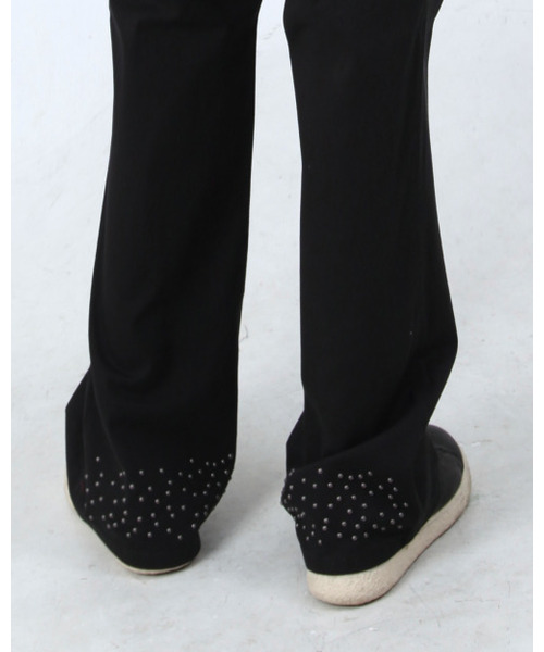 AAMBITION（アアンビション）の「リベットドットブーツカットパンツ（ブラック）（その他パンツ・メンズ・その他・M/L）」の2枚目の写真