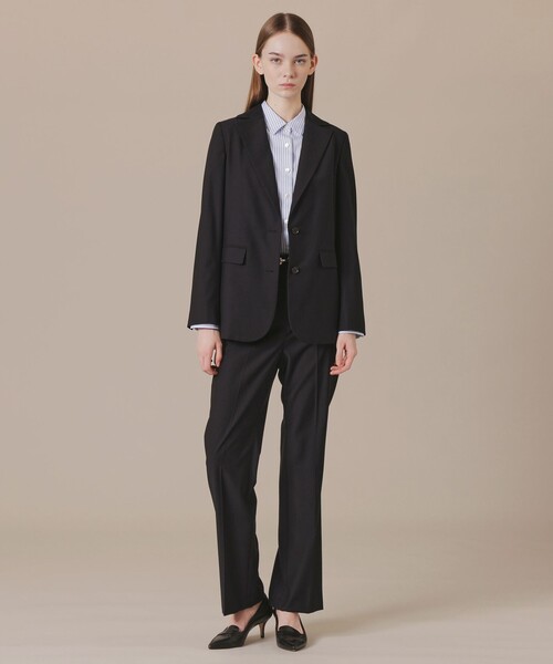 MACKINTOSH LONDON（マッキントッシュ ロンドン）の「ライトウールジャケット（テーラードジャケット・レディース・ベージュ/ネイビー・36/40/38）」の6枚目の写真