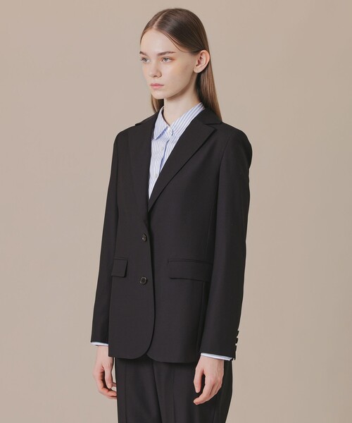 MACKINTOSH LONDON（マッキントッシュ ロンドン）の「ライトウールジャケット（テーラードジャケット・レディース・ベージュ/ネイビー・36/40/38）」の9枚目の写真