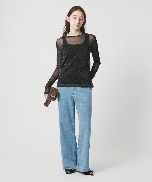 UNITED ARROWS(ユナイテッドアローズ)の「チュールジャージー グリッター カットソー(Tシャツ/カットソー・レディース・シルバー/ブラック/ゴールド・FREE)」の11枚目の写真