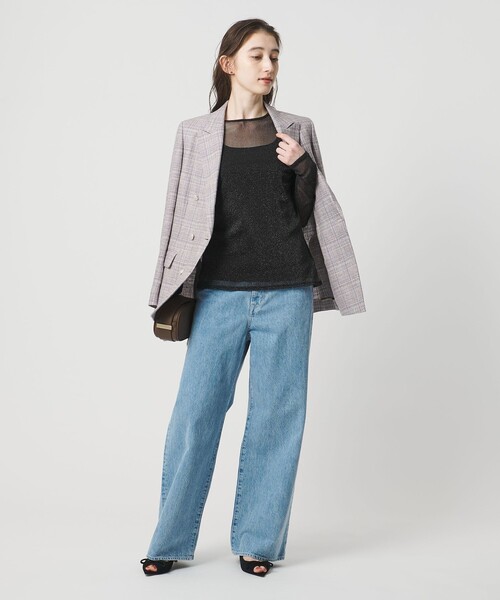 UNITED ARROWS(ユナイテッドアローズ)の「チュールジャージー グリッター カットソー(Tシャツ/カットソー・レディース・シルバー/ブラック/ゴールド・FREE)」の12枚目の写真