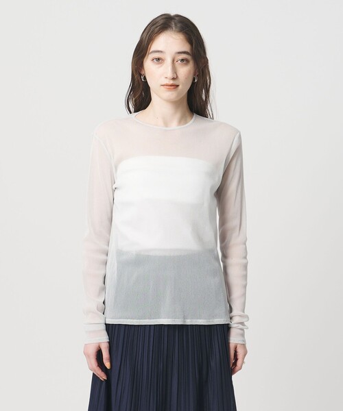 UNITED ARROWS(ユナイテッドアローズ)の「チュールジャージー グリッター カットソー(Tシャツ/カットソー・レディース・シルバー/ブラック/ゴールド・FREE)」の13枚目の写真