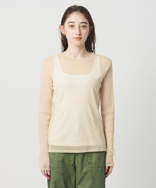 UNITED ARROWS(ユナイテッドアローズ)の「チュールジャージー グリッター カットソー(Tシャツ/カットソー・レディース・シルバー/ブラック/ゴールド・FREE)」の16枚目の写真