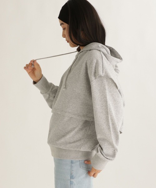 studio CLIP（スタディオクリップ）の「【daily CLIP】ビックフーディーSET（パーカー・レディース・レッド/グレー/ネイビー・FREE）」の5枚目の写真