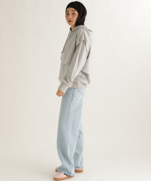 studio CLIP（スタディオクリップ）の「【daily CLIP】ビックフーディーSET（パーカー・レディース・レッド/グレー/ネイビー・FREE）」の9枚目の写真