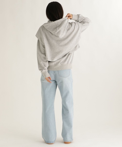 studio CLIP（スタディオクリップ）の「【daily CLIP】ビックフーディーSET（パーカー・レディース・レッド/グレー/ネイビー・FREE）」の11枚目の写真