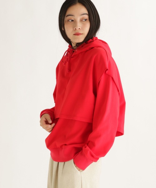 studio CLIP（スタディオクリップ）の「【daily CLIP】ビックフーディーSET（パーカー・レディース・レッド/グレー/ネイビー・FREE）」の15枚目の写真