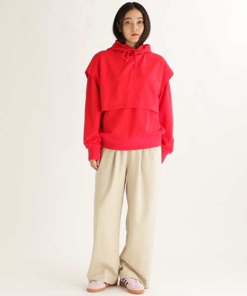 studio CLIP（スタディオクリップ）の「【daily CLIP】ビックフーディーSET（パーカー・レディース・レッド/グレー/ネイビー・FREE）」の19枚目の写真