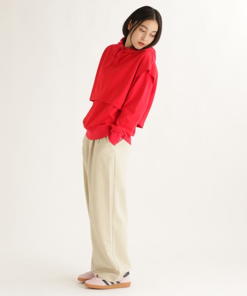 studio CLIP（スタディオクリップ）の「【daily CLIP】ビックフーディーSET（パーカー・レディース・レッド/グレー/ネイビー・FREE）」の20枚目の写真