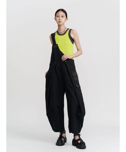 UN3D.(アンスリード)の「SHEER DOCKING KNIT TT / シアードッキングニットタンクトップ(タンクトップ・レディース・ライム/ブルー/グレー/ブラック・FREE)」の6枚目の写真