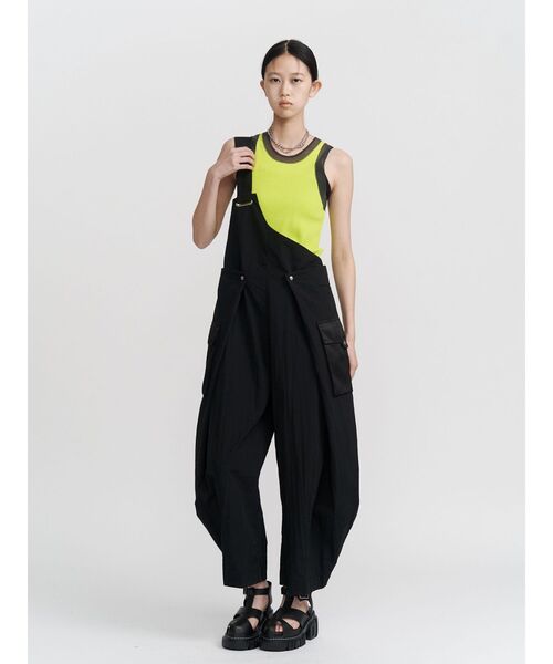 UN3D.(アンスリード)の「SHEER DOCKING KNIT TT / シアードッキングニットタンクトップ(タンクトップ・レディース・ライム/ブルー/グレー/ブラック・FREE)」の7枚目の写真