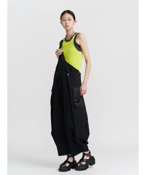 UN3D.(アンスリード)の「SHEER DOCKING KNIT TT / シアードッキングニットタンクトップ(タンクトップ・レディース・ライム/ブルー/グレー/ブラック・FREE)」の8枚目の写真