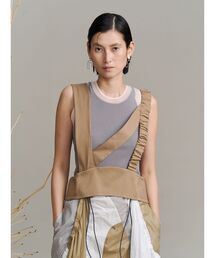 UN3D. | SHEER DOCKING KNIT TT / シアードッキングニットタンクトップ(タンクトップ)