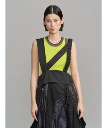 UN3D. | SHEER DOCKING KNIT TT / シアードッキングニットタンクトップ(タンクトップ)