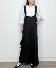 LUGIVA（ルギヴァ）の「ギャザーストラップサロペット（サロペット/オーバーオール）」