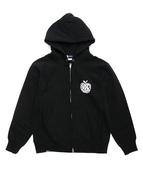 NEW YORK BURST(ニューヨークバースト)の「APPLE ZIP HOODIE(パーカー・メンズ・ブラック/ホワイト・S/M/L/XL)」の11枚目の写真