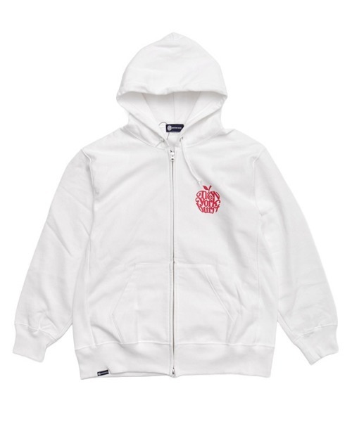 NEW YORK BURST(ニューヨークバースト)の「APPLE ZIP HOODIE(パーカー・メンズ・ブラック/ホワイト・S/M/L/XL)」の18枚目の写真
