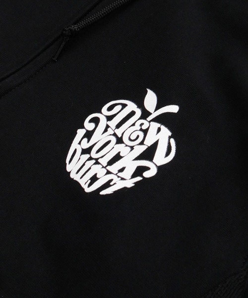 NEW YORK BURST(ニューヨークバースト)の「APPLE ZIP HOODIE(パーカー・メンズ・ブラック/ホワイト・S/M/L/XL)」の14枚目の写真