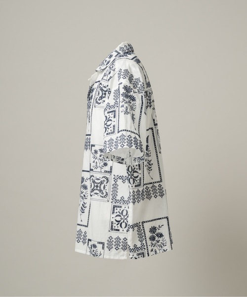 CASPER JOHN(キャスパージョン)の「Embroidery shirts/エンブロイダリーシャツ(シャツ/ブラウス・メンズ・ホワイト/ブラック・MEDIUM/LARGE/SMALL/X-SMALL)」の14枚目の写真