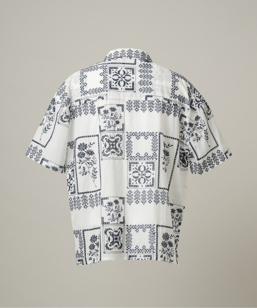 CASPER JOHN(キャスパージョン)の「Embroidery shirts/エンブロイダリーシャツ(シャツ/ブラウス・メンズ・ホワイト/ブラック・MEDIUM/LARGE/SMALL/X-SMALL)」の15枚目の写真