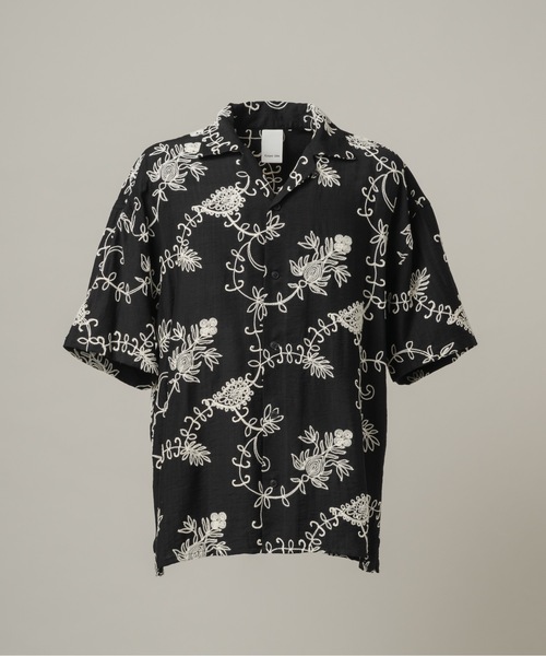 CASPER JOHN(キャスパージョン)の「Embroidery shirts/エンブロイダリーシャツ(シャツ/ブラウス・メンズ・ホワイト/ブラック・MEDIUM/LARGE/SMALL/X-SMALL)」の22枚目の写真