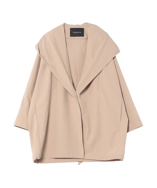 DRESSLAVE(ドレスレイブ)の「endalence / essencial hoodie midi coat(フーディーミディ丈コート)(その他アウター・レディース・ベージュ/カーキ・38)」の2枚目の写真