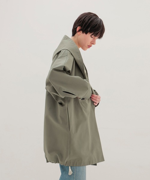 DRESSLAVE(ドレスレイブ)の「endalence / essencial hoodie midi coat(フーディーミディ丈コート)(その他アウター・レディース・ベージュ/カーキ・38)」の3枚目の写真