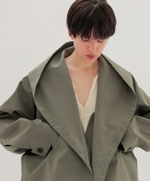 DRESSLAVE(ドレスレイブ)の「endalence / essencial hoodie midi coat(フーディーミディ丈コート)(その他アウター・レディース・ベージュ/カーキ・38)」の5枚目の写真