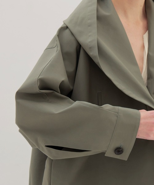 DRESSLAVE(ドレスレイブ)の「endalence / essencial hoodie midi coat(フーディーミディ丈コート)(その他アウター・レディース・ベージュ/カーキ・38)」の8枚目の写真