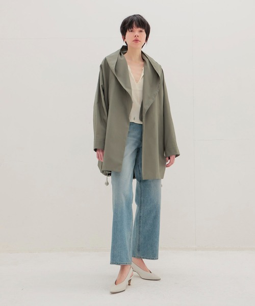 DRESSLAVE(ドレスレイブ)の「endalence / essencial hoodie midi coat(フーディーミディ丈コート)(その他アウター・レディース・ベージュ/カーキ・38)」の12枚目の写真