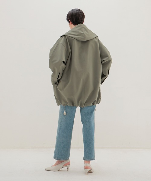 DRESSLAVE(ドレスレイブ)の「endalence / essencial hoodie midi coat(フーディーミディ丈コート)(その他アウター・レディース・ベージュ/カーキ・38)」の14枚目の写真