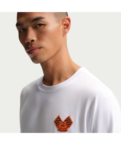 NIKE(ナイキ)の「NIKE/ナイキ NSW TEE LS SOLE RALLY PAT(Tシャツ/カットソー・メンズ・ブラック/ホワイト・S/M/L/XL)」の10枚目の写真