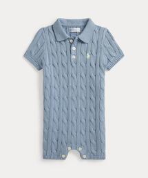 POLO RALPH LAUREN CHILDRENSWEAR | ケーブルニット コットン ポロ ショートオール(その他ベビーウェア)