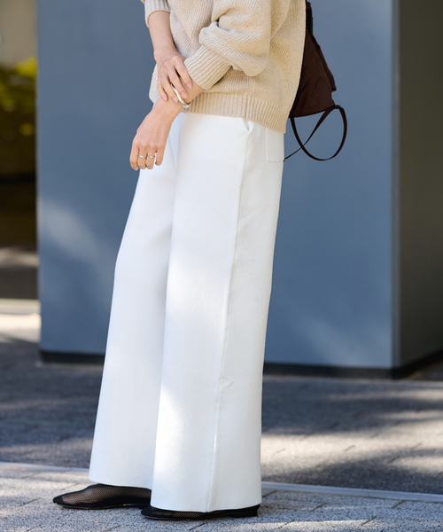 スムースストレートパンツ